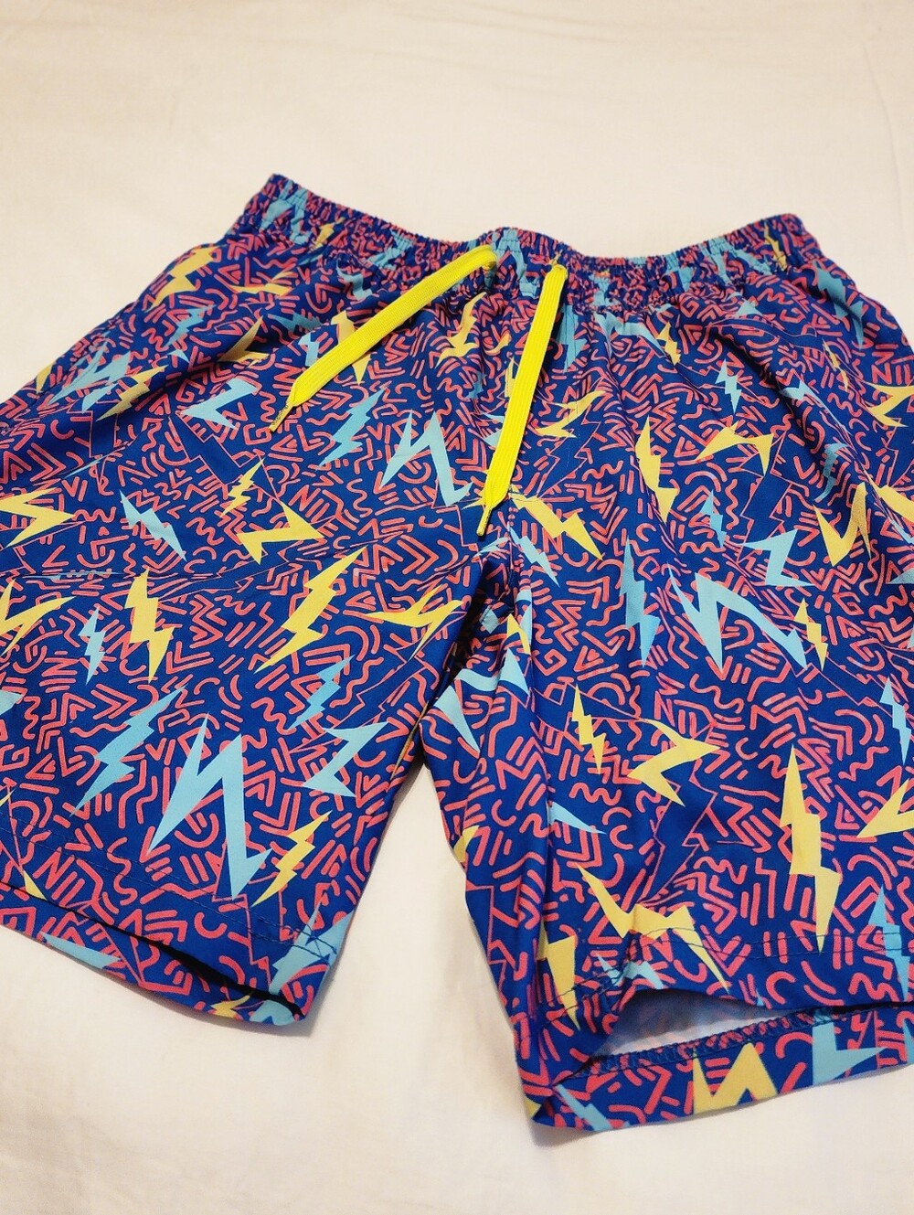 Tipsy Elves Grease Lightning Stretch Swim Trunks / Size Large